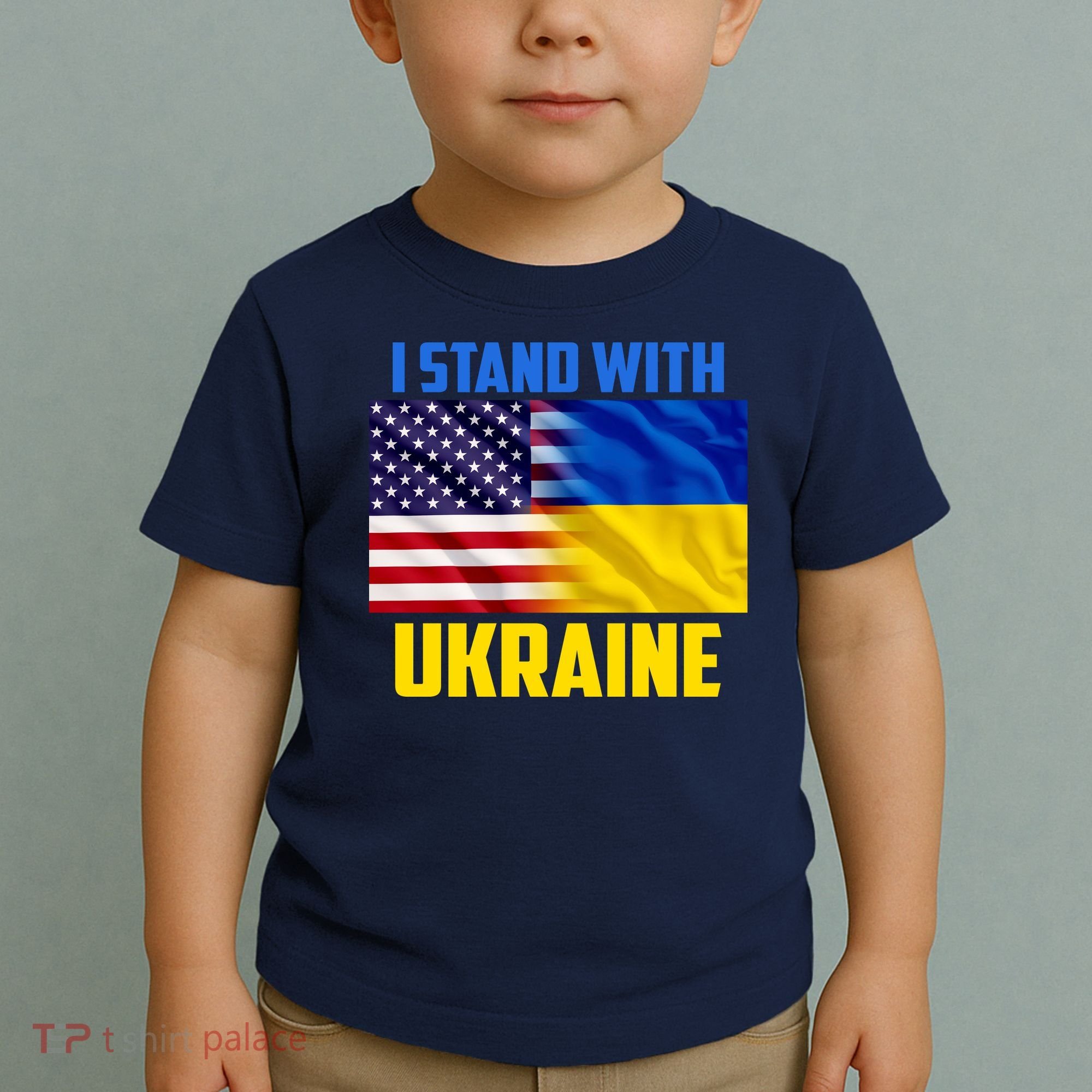 I Stand With Ukraine USA Ukrainian Pride Support Toddler T-Shirt