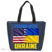 I Stand With Ukraine USA Ukrainian Pride Support Tote Bag thumb 0