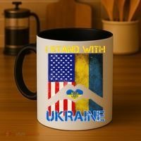 I Stand With Ukraine Heart USA Flag Coffee Mug thumb 4