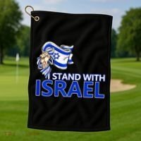 I Stand With Israel Pray For Israel Golf Towel thumb 1