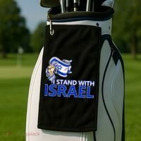I Stand With Israel Pray For Israel Golf Towel thumb 2