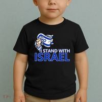 I Stand With Israel Pray For Israel Toddler T-Shirt thumb 2