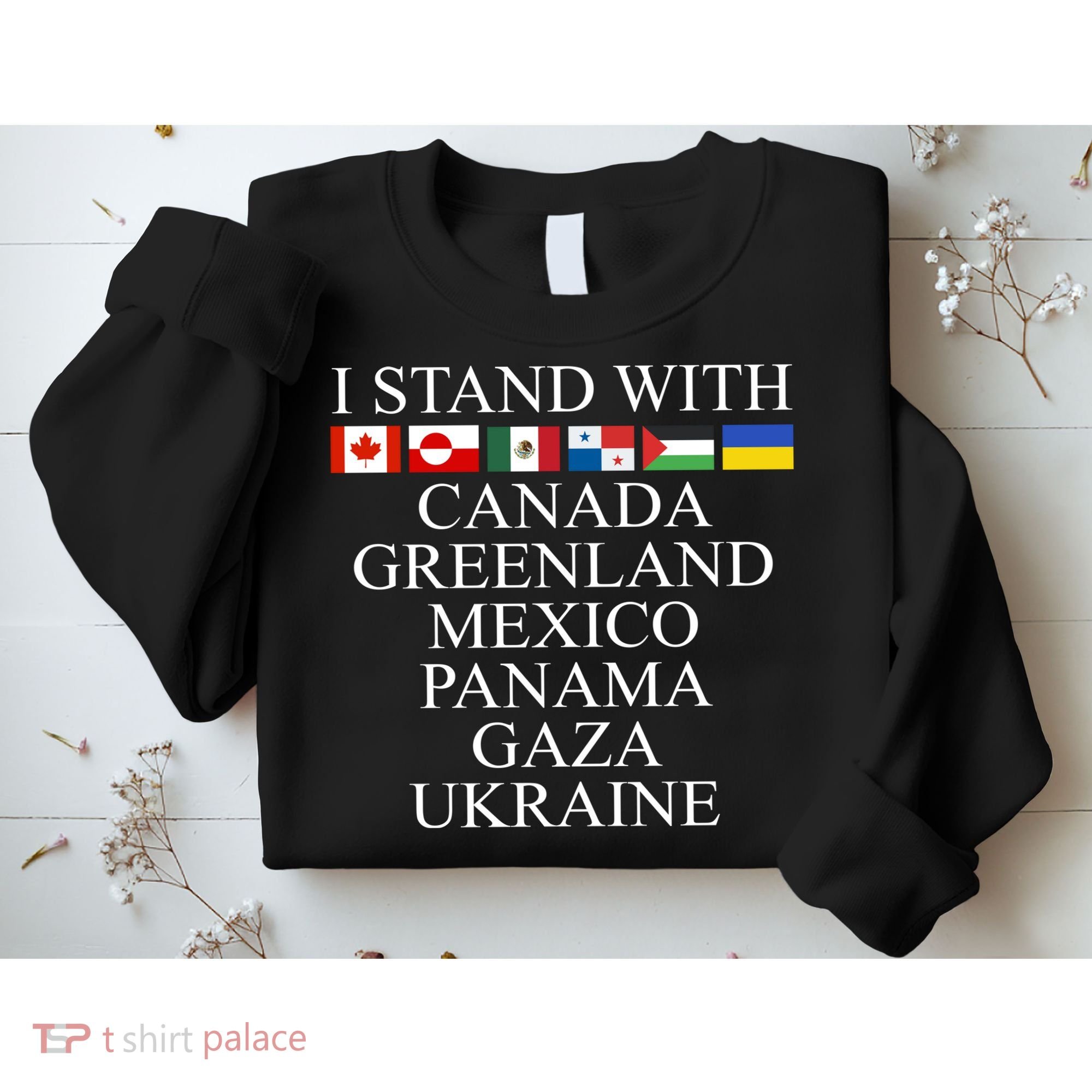 I Stand With Canada Greenland Mexico Panama Gaza Ukraine Sweatshirt