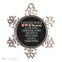I Stand With Canada Greenland Mexico Panama Gaza Ukraine Ornament thumb 0