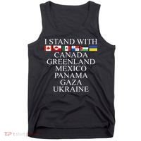 I Stand With Canada Greenland Mexico Panama Gaza Ukraine Tank Top thumb 0