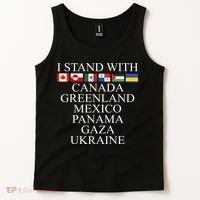 I Stand With Canada Greenland Mexico Panama Gaza Ukraine Tank Top thumb 2