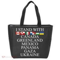 I Stand With Canada Greenland Mexico Panama Gaza Ukraine Tote Bag thumb 0