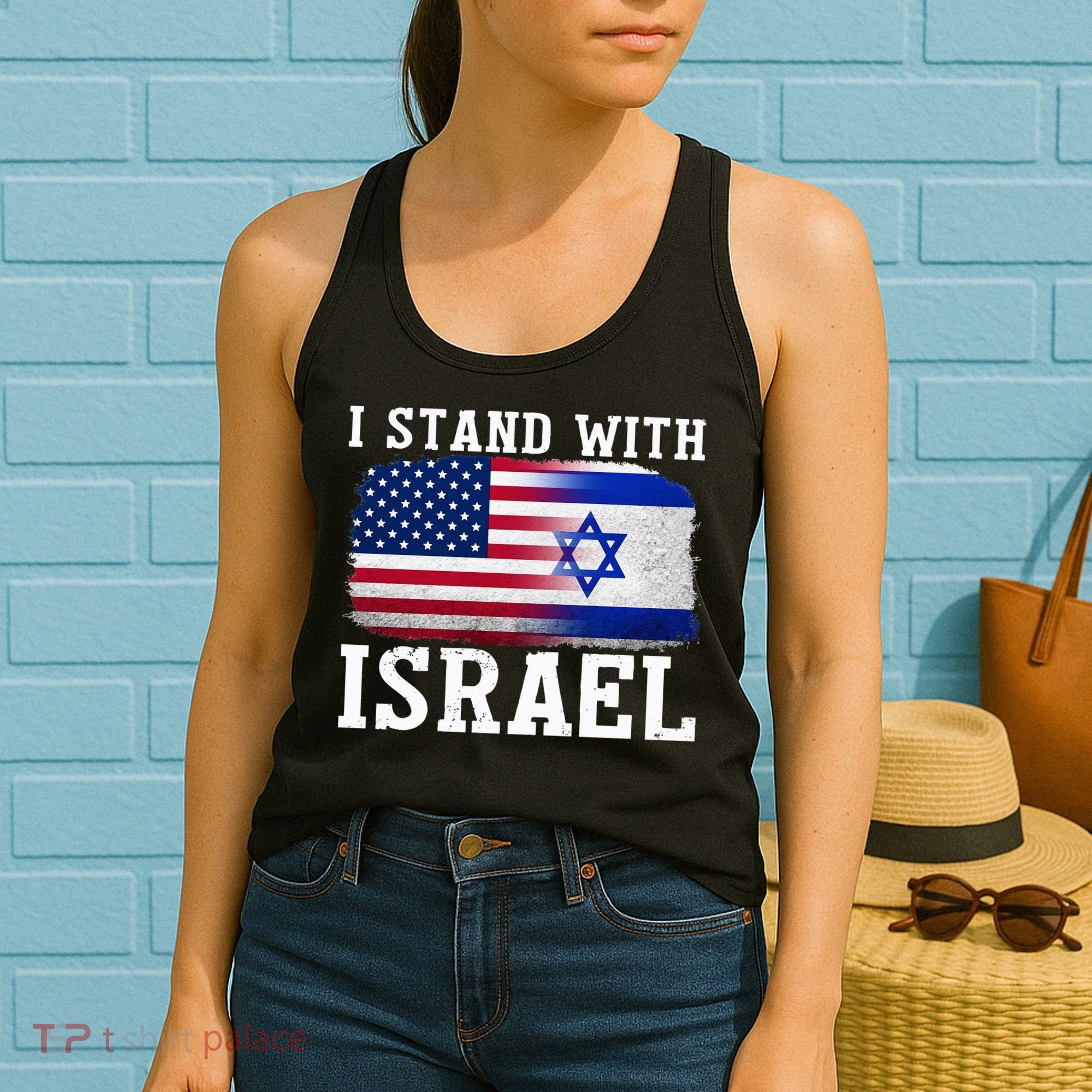 I Stand With Israel Strong Women's Tank Top