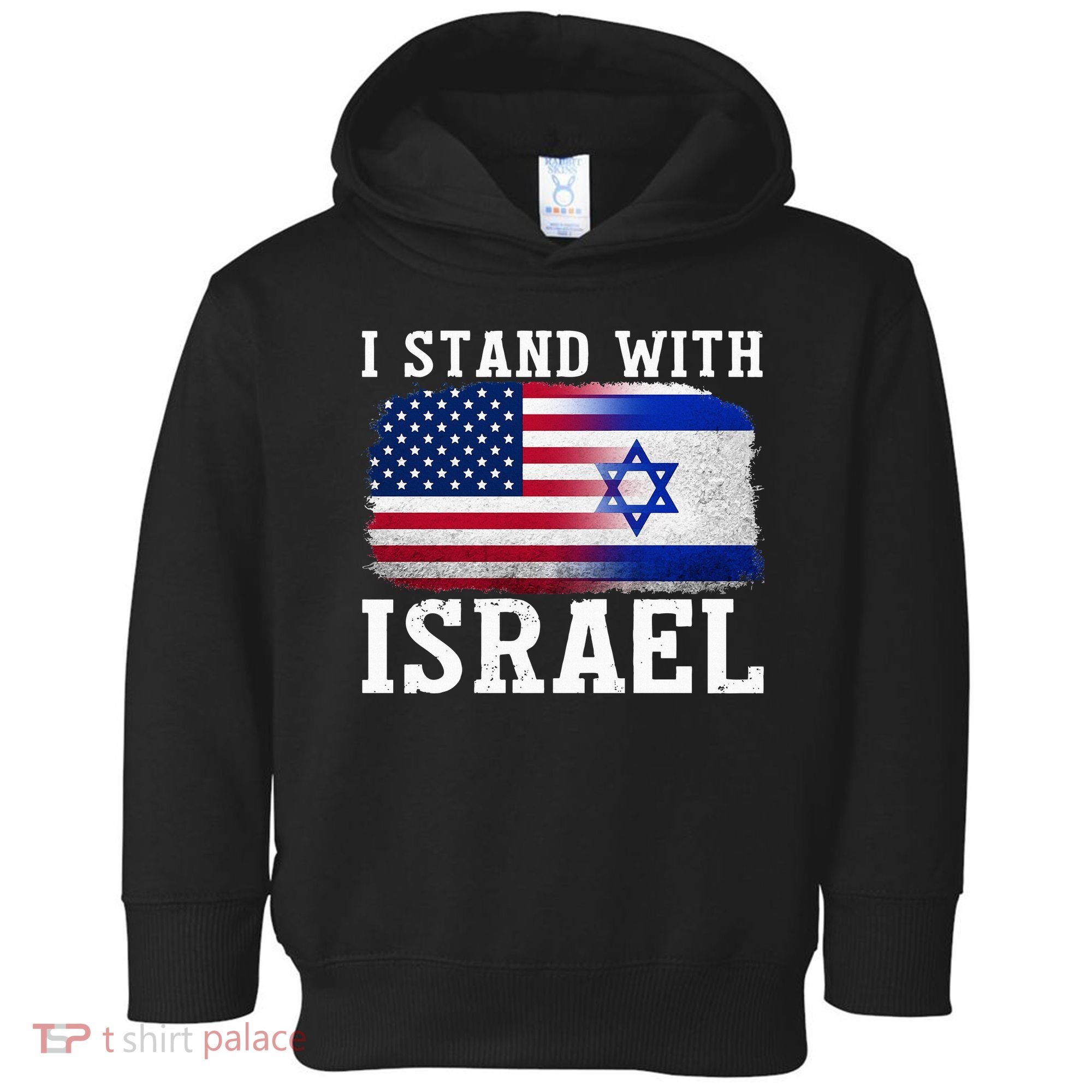 I Stand With Israel Strong Toddler Hoodie