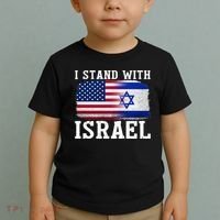 I Stand With Israel Strong Toddler T-Shirt thumb 2