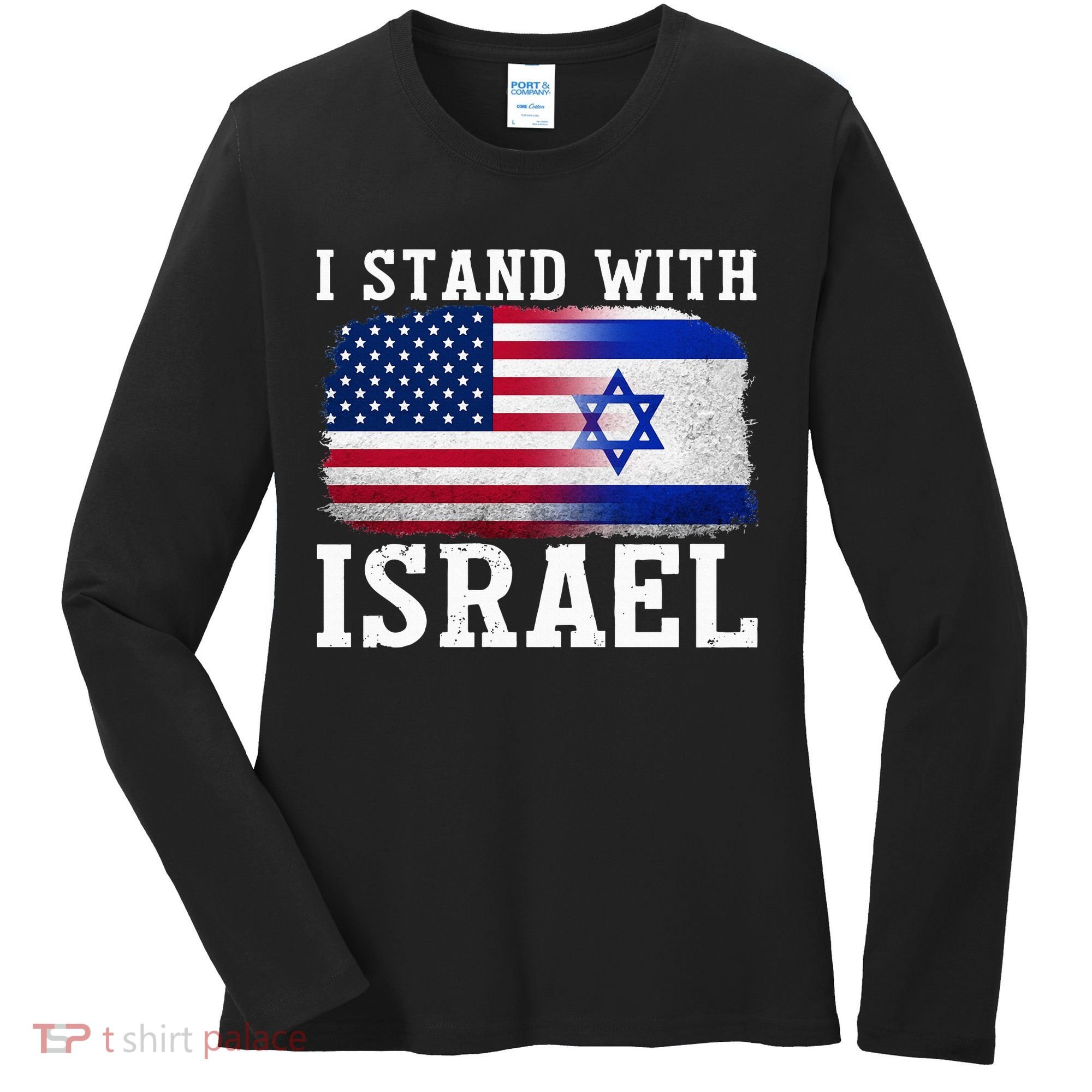 I Stand With Israel Strong Women's Long Sleeve Shirt