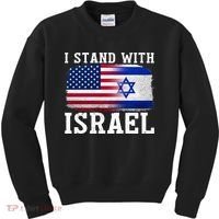 I Stand With Israel Strong Kids Sweatshirt thumb 0