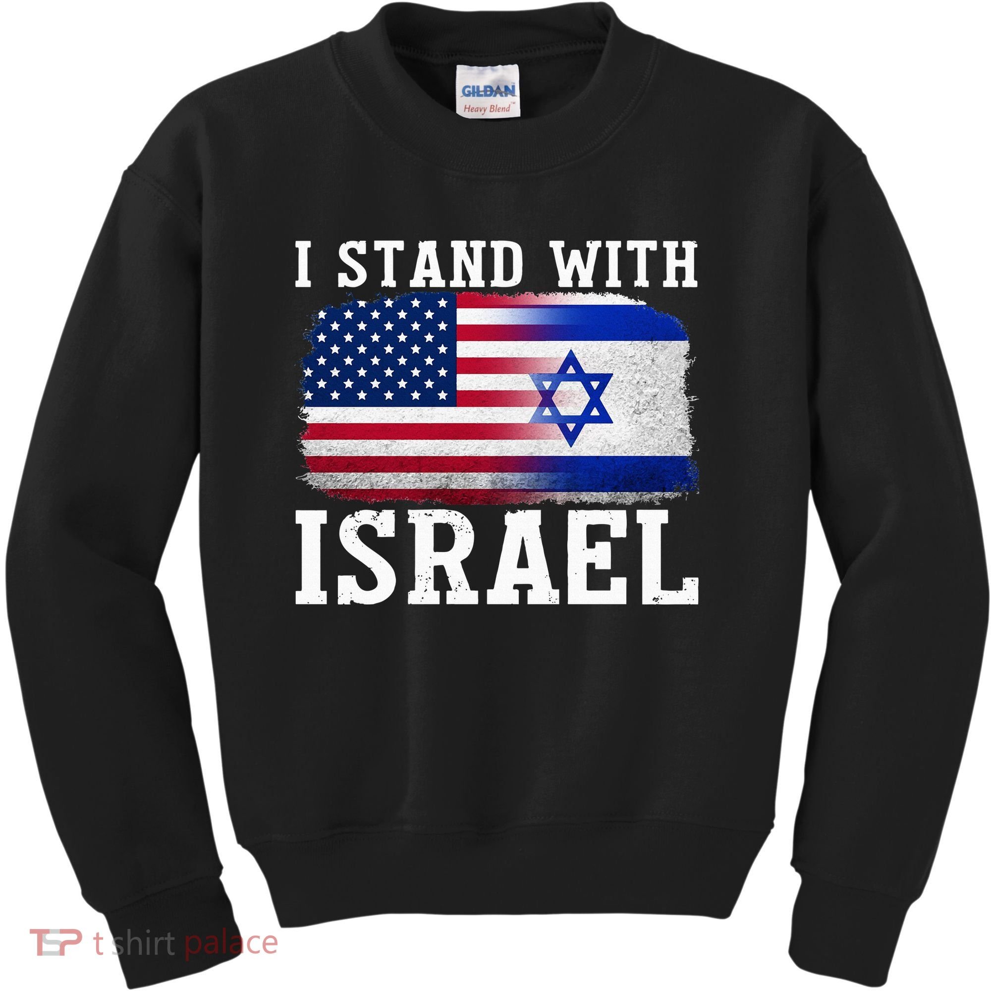 I Stand With Israel Strong Kids Sweatshirt