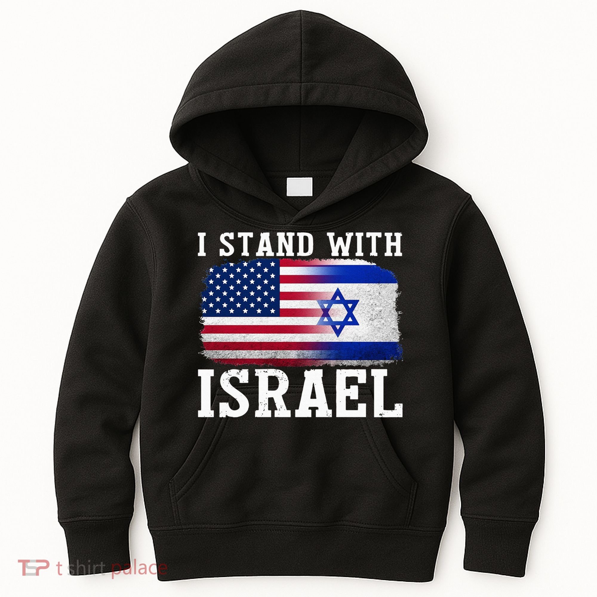 I Stand With Israel Strong Kids Hoodie