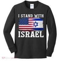 I Stand With Israel Strong Kids Long Sleeve Shirt thumb 0