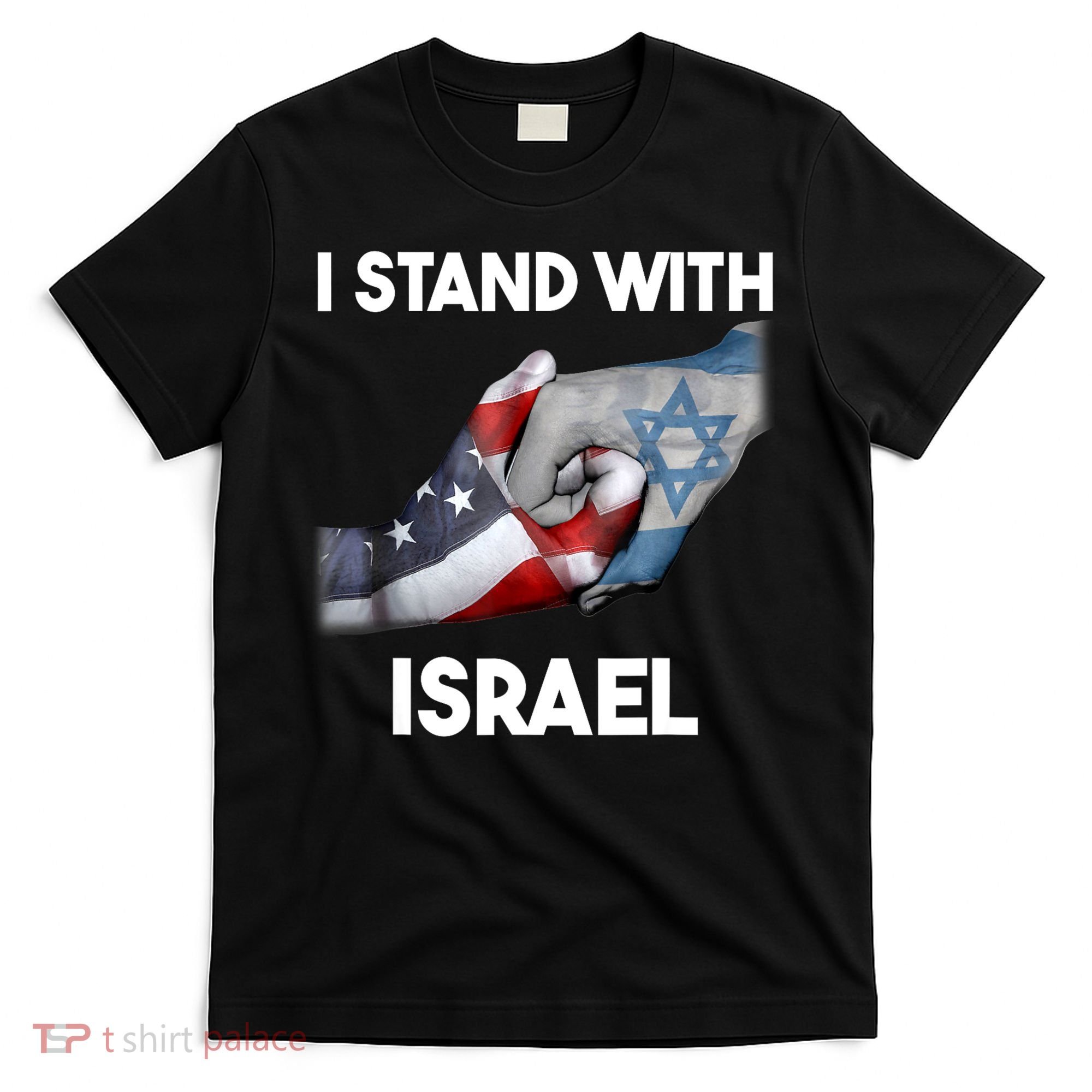 I Stand With Israel I Stand With Israel America Flag T-Shirt