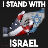 I Stand With Israel I Stand With Israel America Flag Polo thumb 3