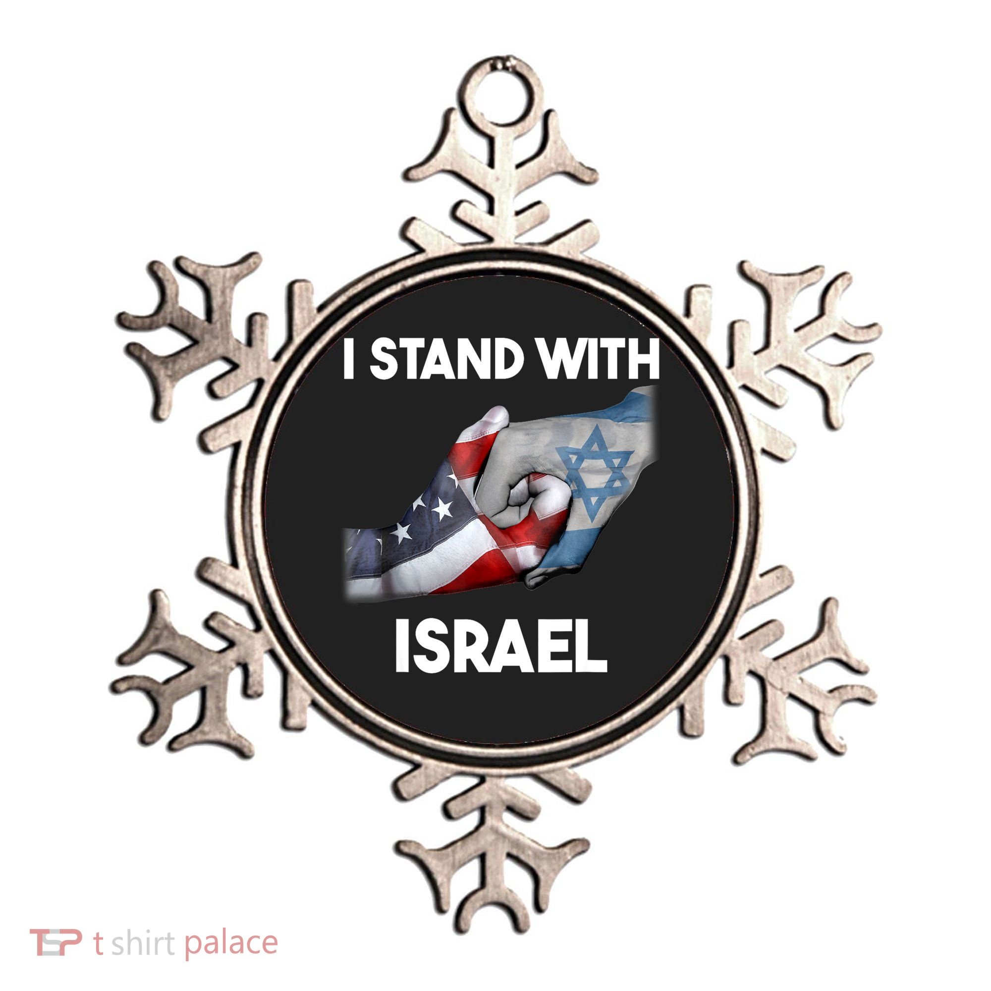 I Stand With Israel I Stand With Israel America Flag Ornament