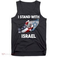 I Stand With Israel I Stand With Israel America Flag Tank Top thumb 0