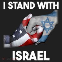 I Stand With Israel I Stand With Israel America Flag Golf Towel thumb 3