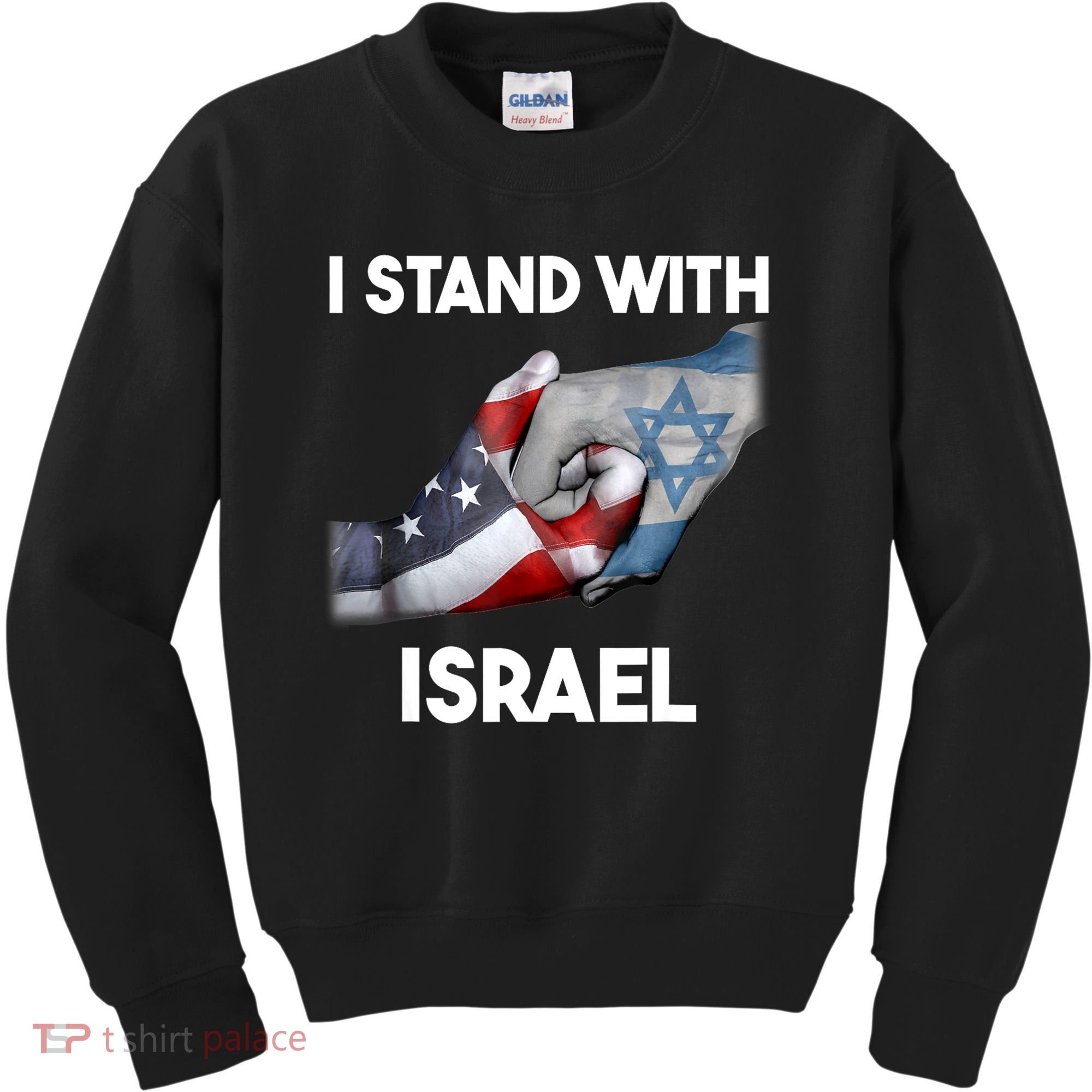 I Stand With Israel I Stand With Israel America Flag Kids Sweatshirt