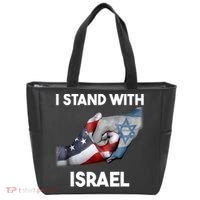 I Stand With Israel I Stand With Israel America Flag Tote Bag thumb 0