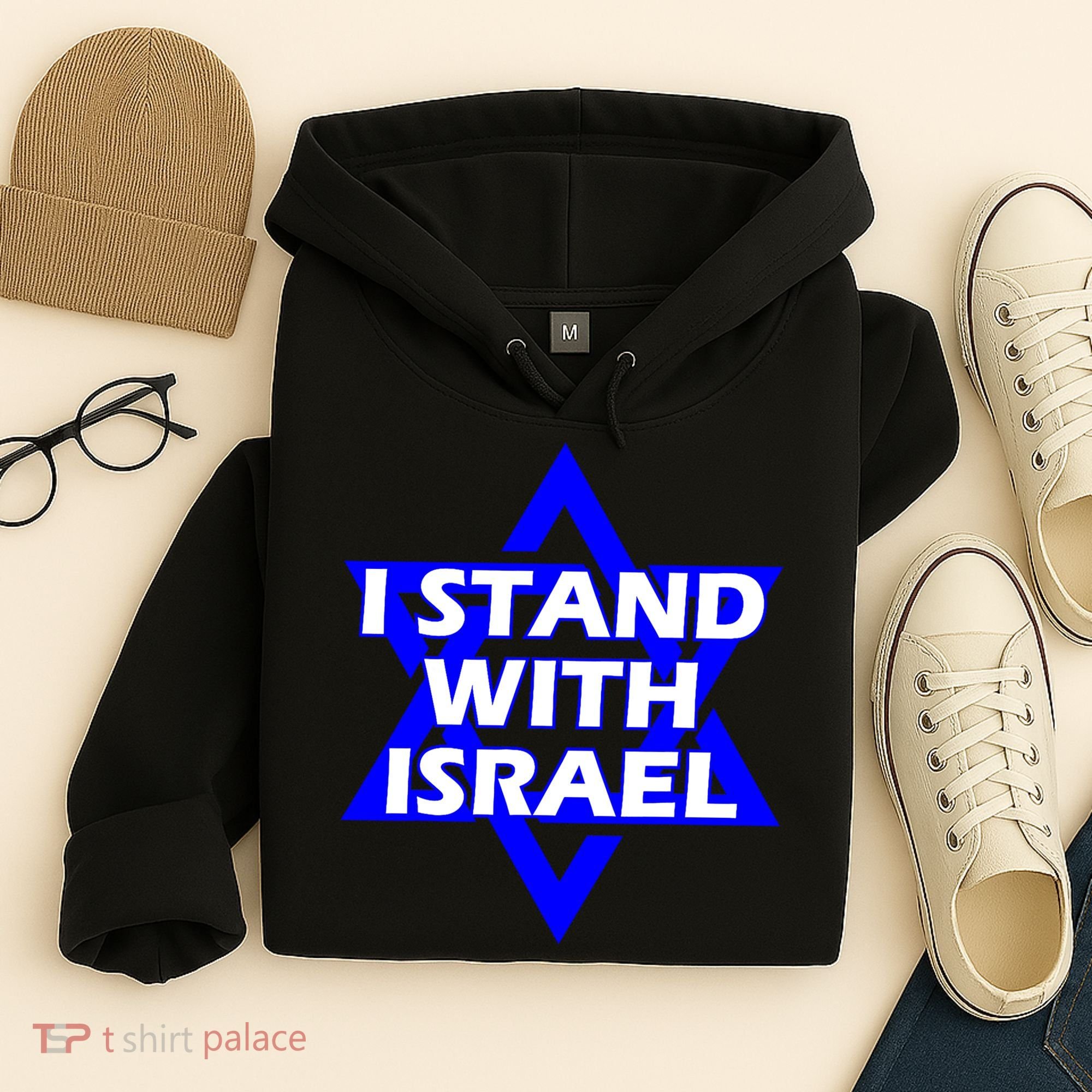 I Stand With Israel Star Of David Hoodie