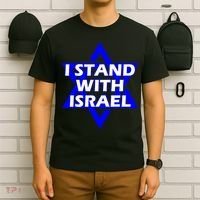 I Stand With Israel Star Of David T-Shirt thumb 6