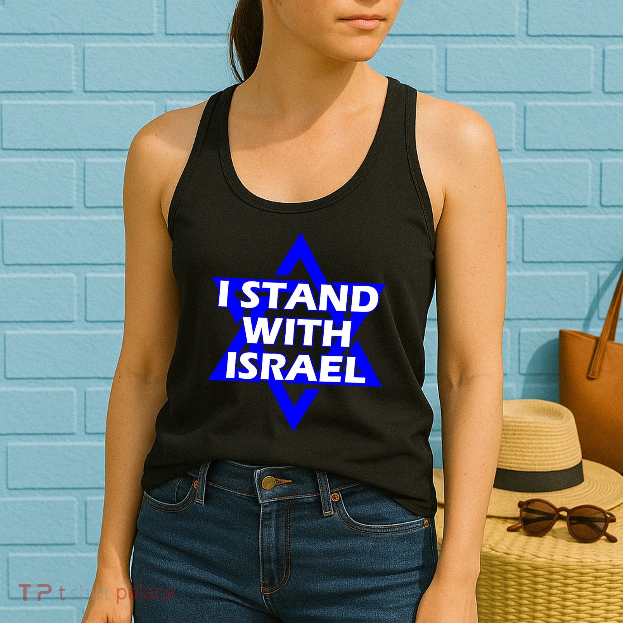 I Stand With Israel Star Of David Women's Tank Top