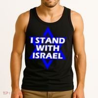 I Stand With Israel Star Of David Tank Top thumb 3