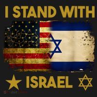 I Stand With Israel I Stand With Israel America Flag Toddler Hoodie thumb 2
