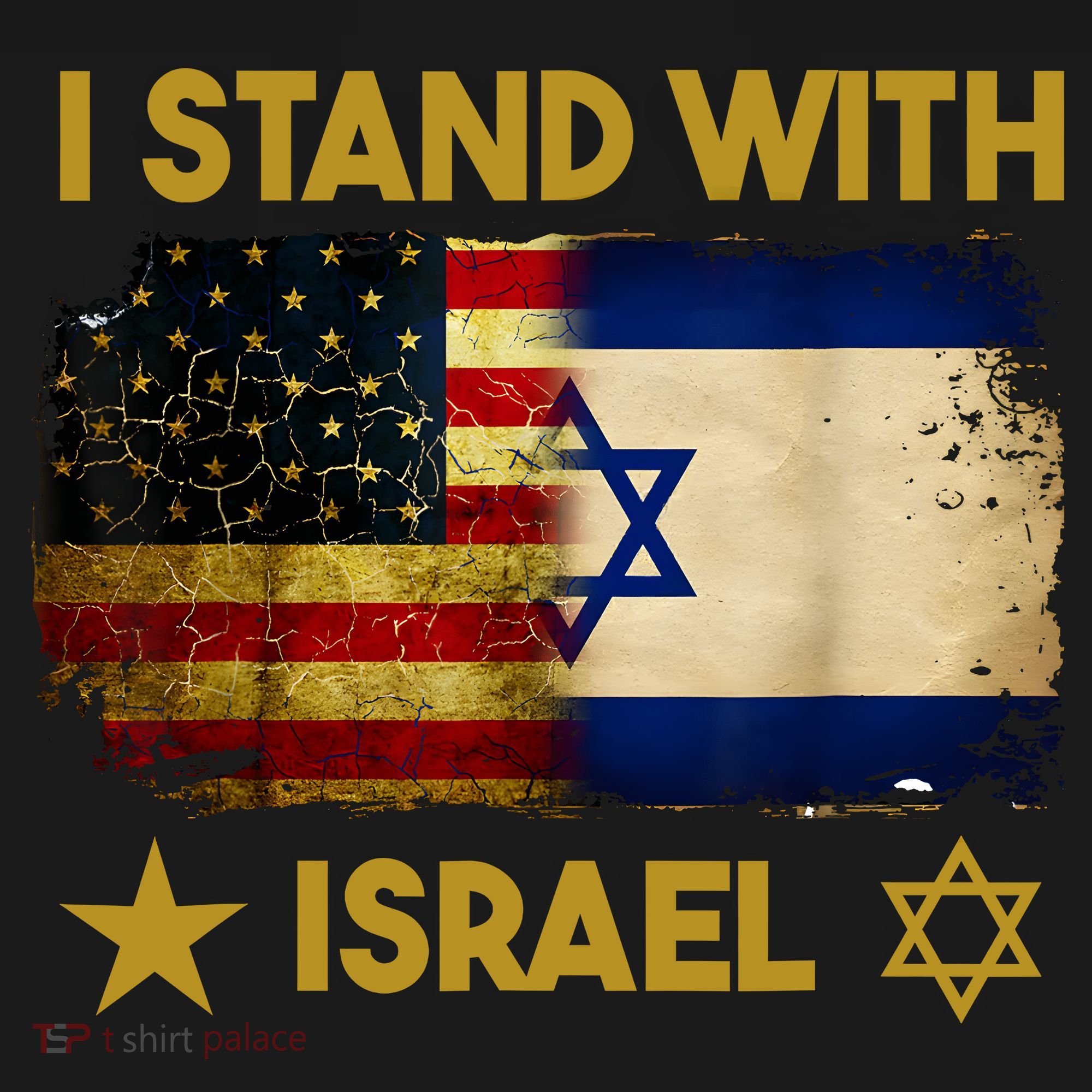 I Stand With Israel I Stand With Israel America Flag Toddler Hoodie