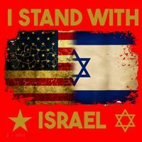 I Stand With Israel I Stand With Israel America Flag Santa Hat thumb 1