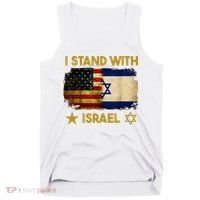 I Stand With Israel I Stand With Israel America Flag Tank Top thumb 0