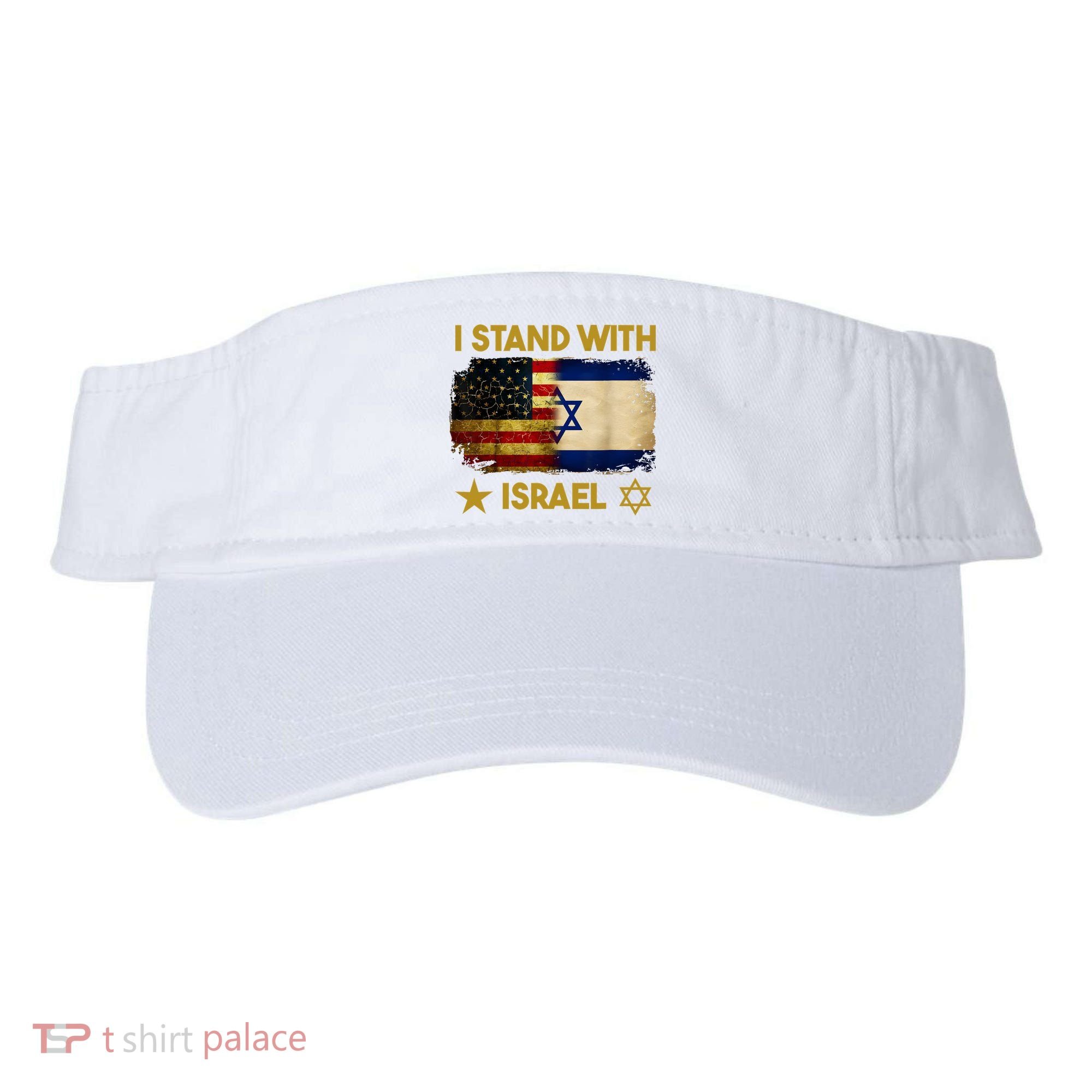 I Stand With Israel I Stand With Israel America Flag Visor