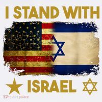 I Stand With Israel I Stand With Israel America Flag Kids T-Shirt thumb 4