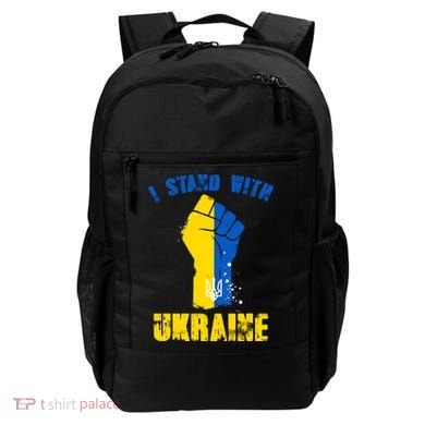 I Stand With Ukraine Fist Trident Support Backpack