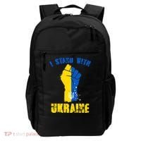 I Stand With Ukraine Fist Trident Support Backpack thumb 0