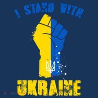 I Stand With Ukraine Fist Trident Support Women's Hoodie thumb 2