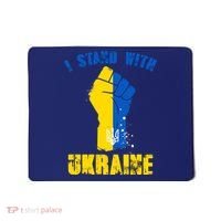 I Stand With Ukraine Fist Trident Support Mousepad thumb 0
