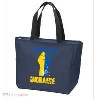 I Stand With Ukraine Fist Trident Support Tote Bag thumb 3