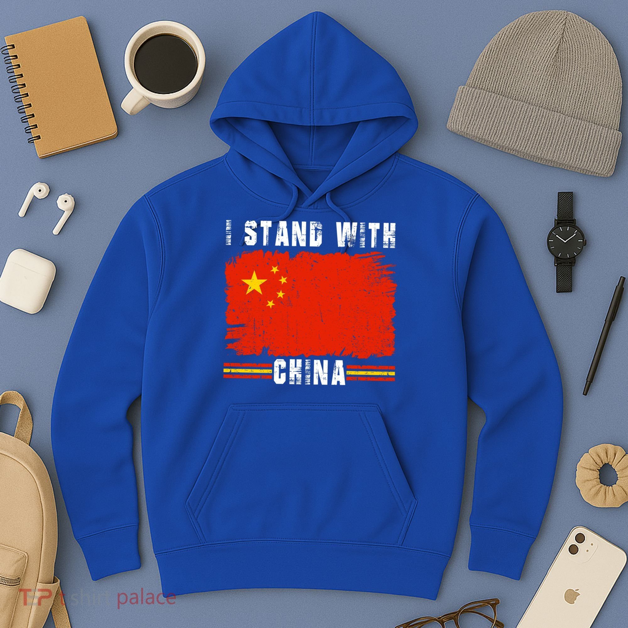 I Stand With China Flag Chinese Flag Great Gift Hoodie