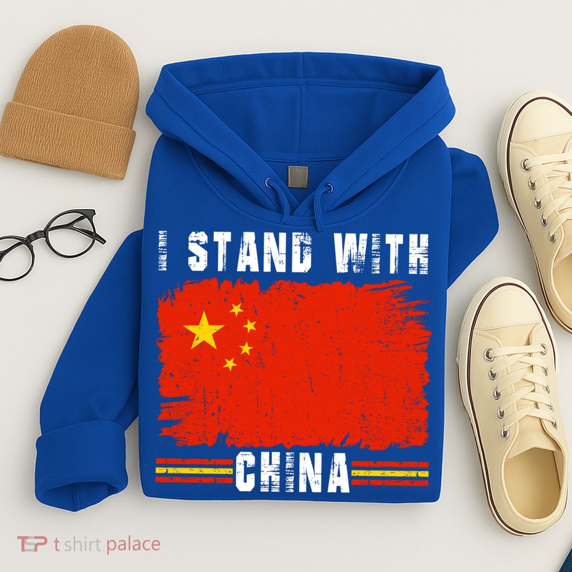 I Stand With China Flag Chinese Flag Great Gift Hoodie