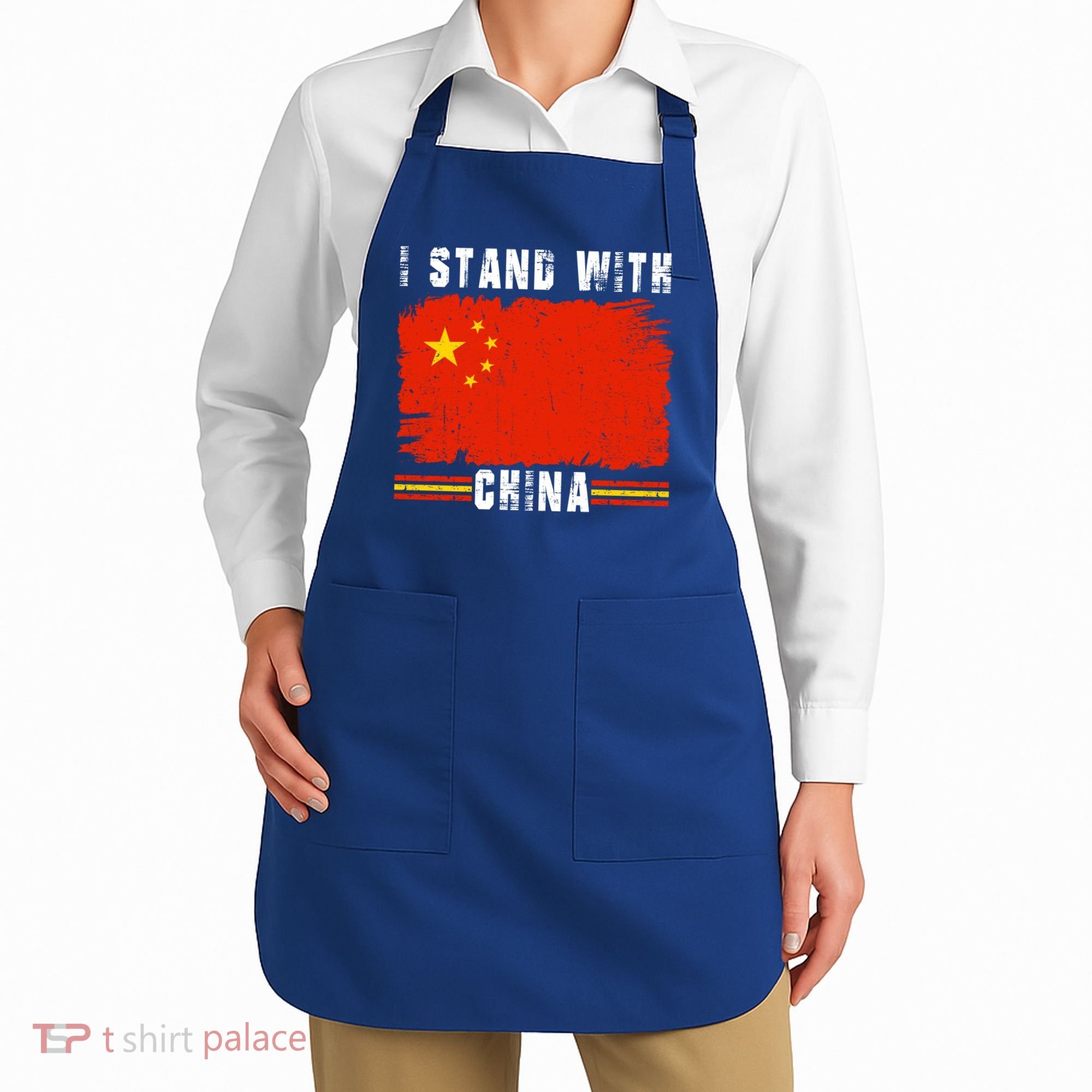 I Stand With China Flag Chinese Flag Great Gift Apron
