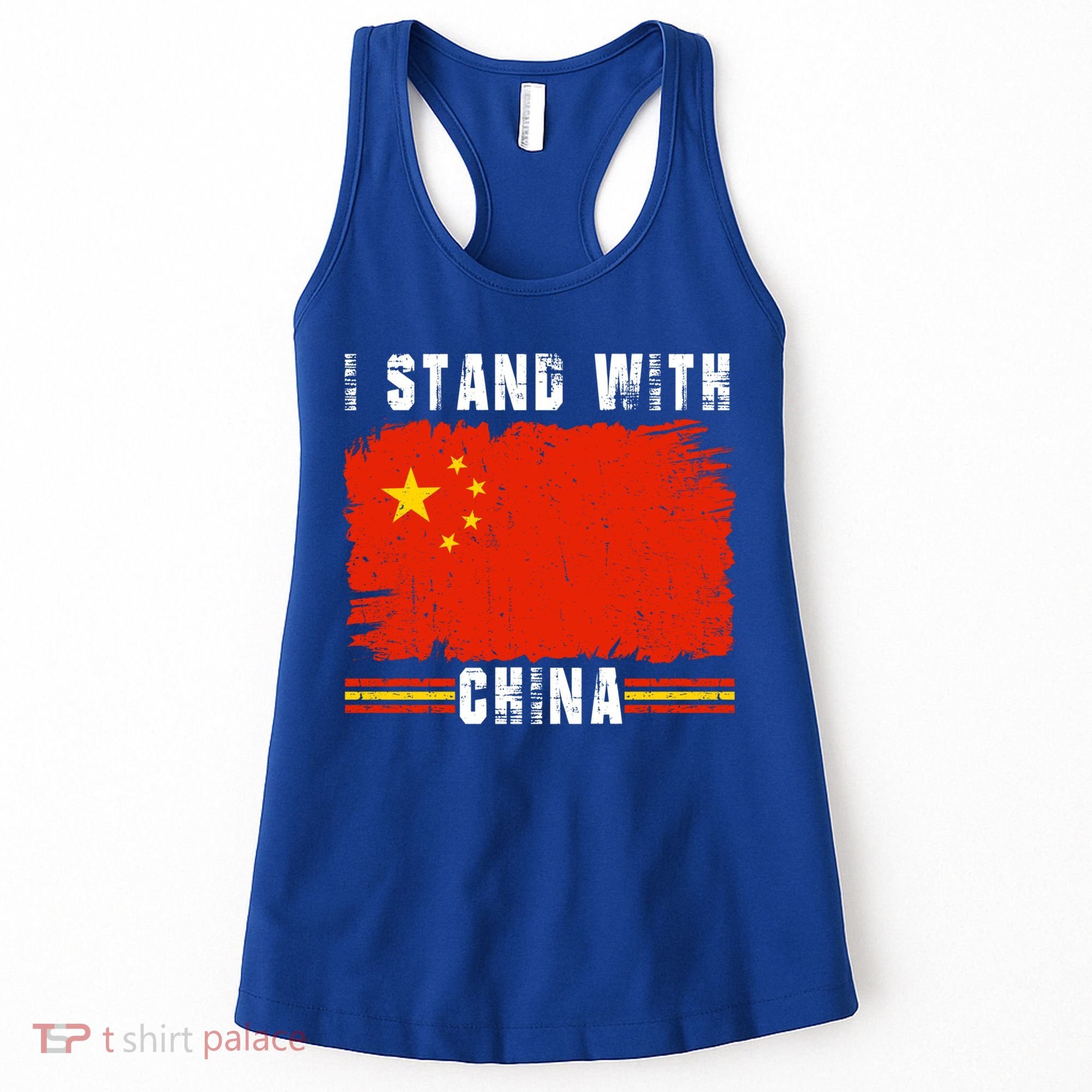 I Stand With China Flag Chinese Flag Great Gift Women's Tank Top