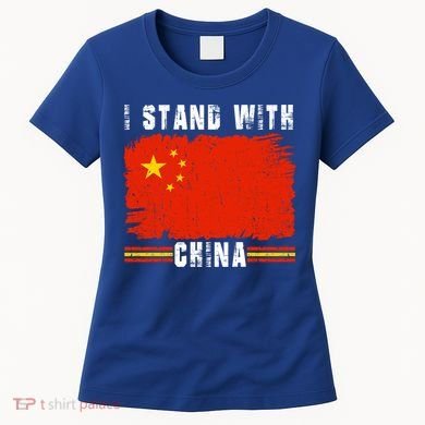 I Stand With China Flag Chinese Flag Great Gift Women's T-Shirt