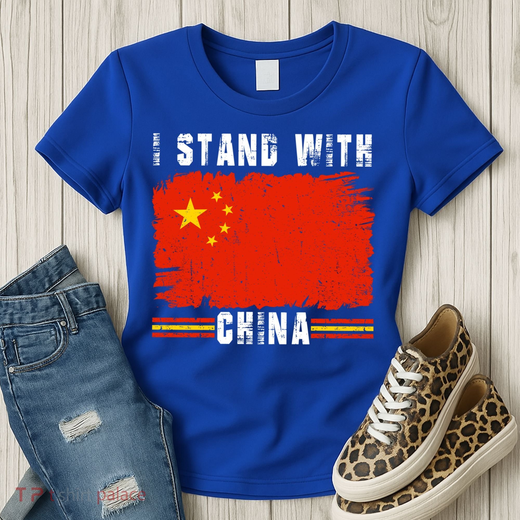 I Stand With China Flag Chinese Flag Great Gift Women's T-Shirt