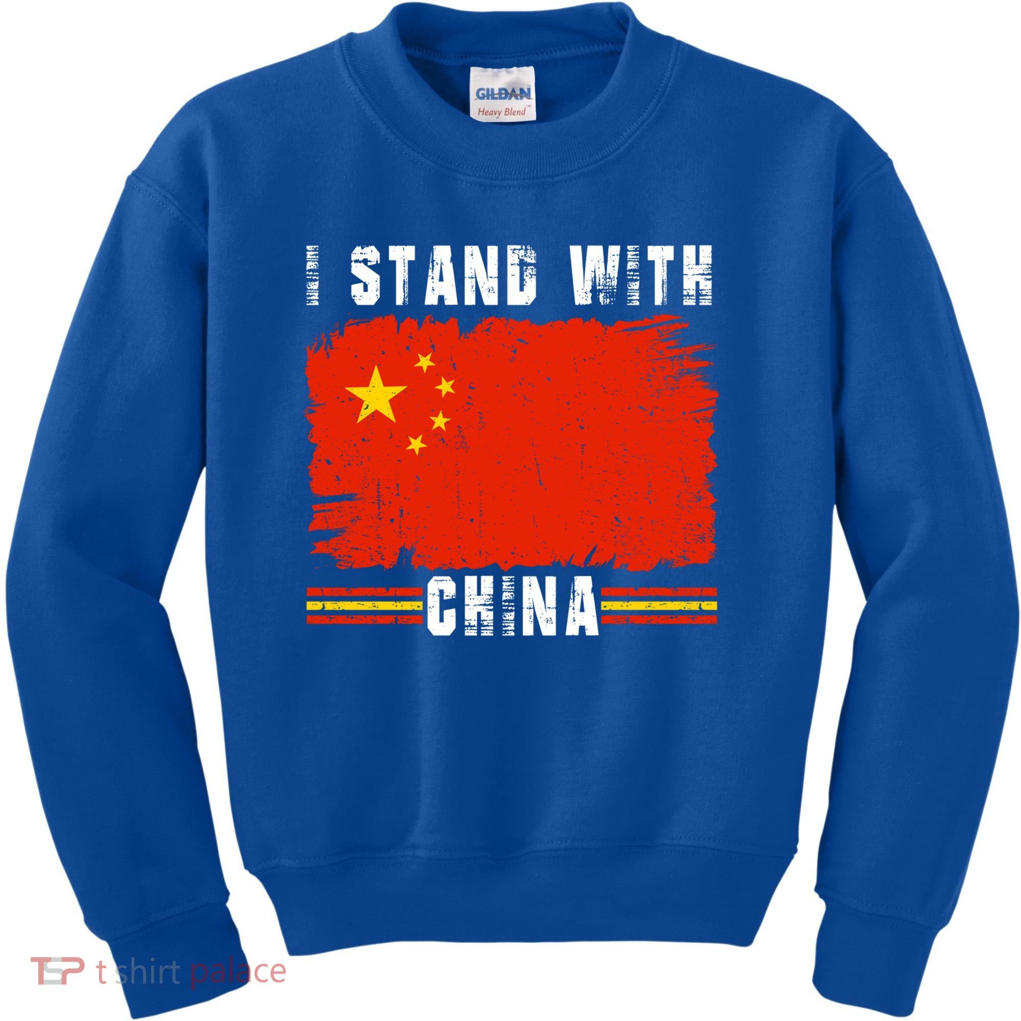 I Stand With China Flag Chinese Flag Great Gift Kids Sweatshirt