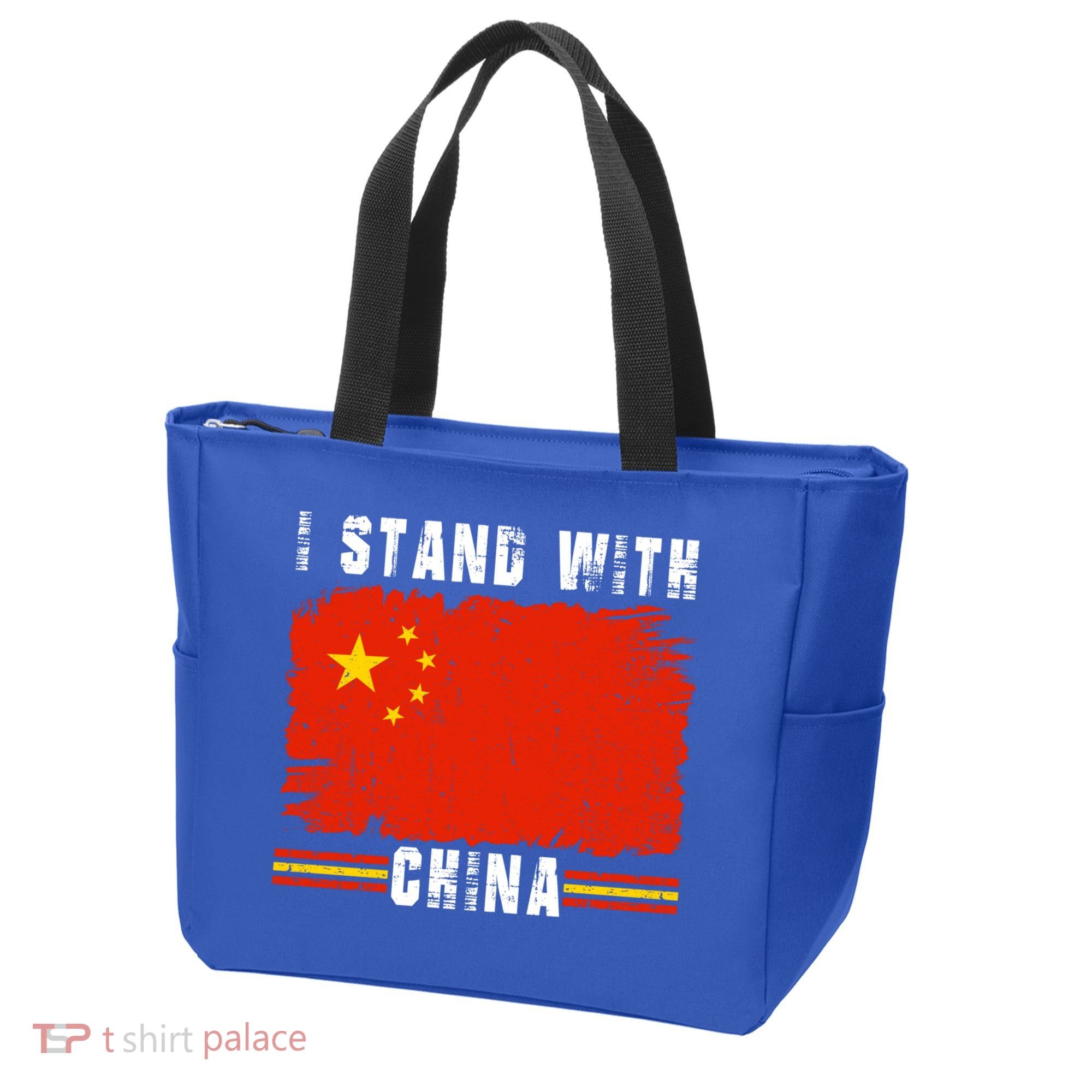 I Stand With China Flag Chinese Flag Great Gift Tote Bag