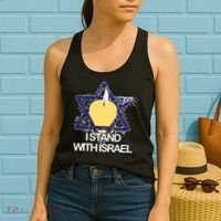 I Stand With Israel Jewish Sweater Israeli Women's Tank Top thumb 2